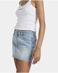 RVCA - Womens Denim Mini Skirt