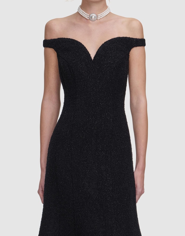 Self Portrait - Boucle Midi Dress