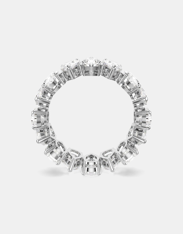 Swarovski - Matrix Vittore Ring, Pear Cut, White, Silver-Tone Finish