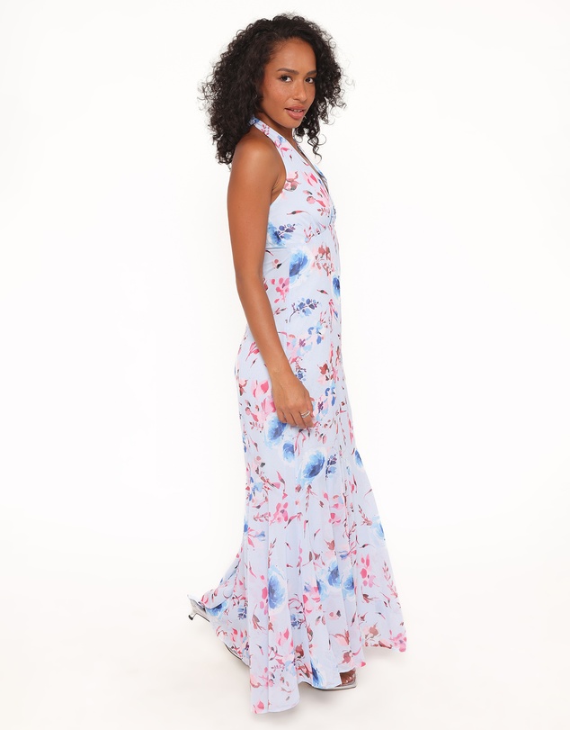 Petal & Pup - Lavie Maxi Dress - Blue Floral