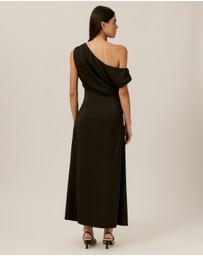 Tussah - Samara Asym Satin Midi Dress