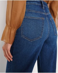 Reformation - Bex Super Stretch High Rise Wide Leg Jeans