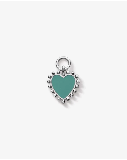 Michael Hill - Blue Enamel Heart Earring Charm in Sterling Silver
