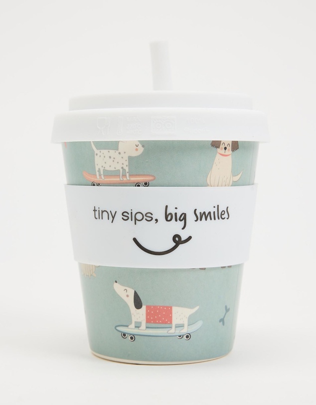 itti bitti - 240ml Reusable Baby Cino Cup With 1 Straw - Doug's Playmates