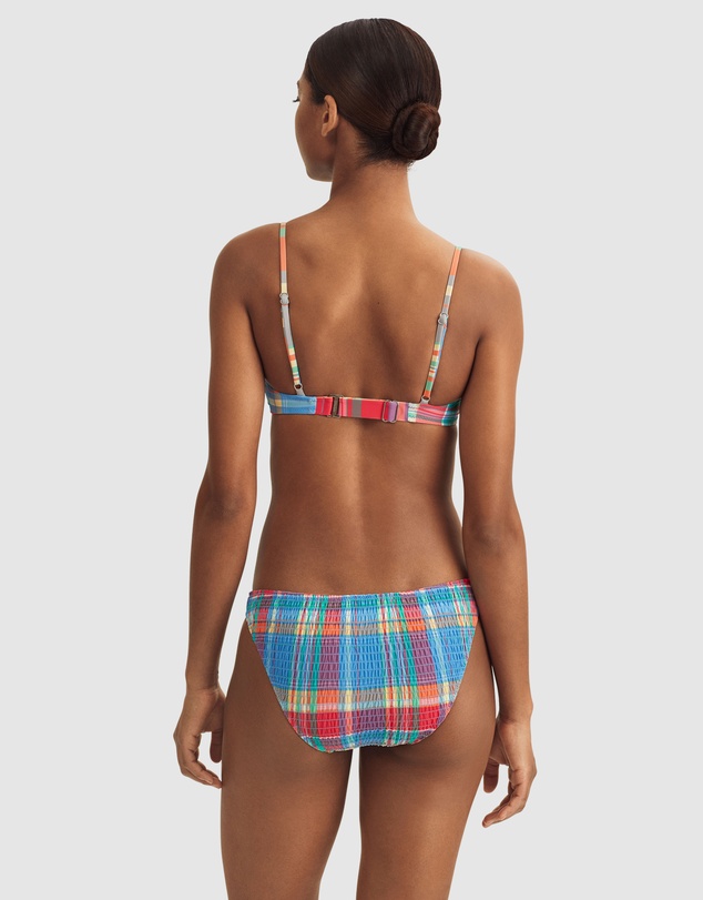 Polo Ralph Lauren - Smocked Madras Devin Hipster Bikini Bottom