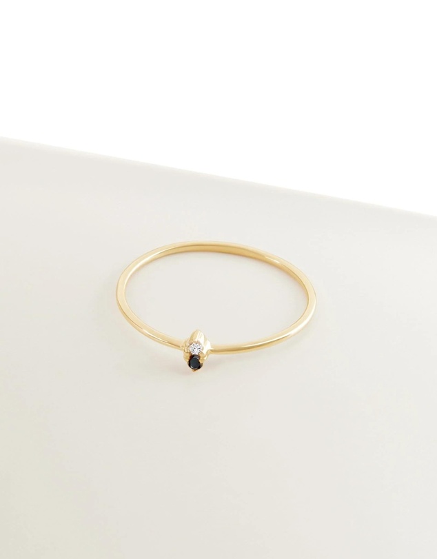Luna Rae - Solid Gold - Solar Diamond Ring