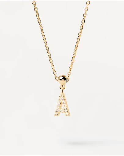 PDPAOLA - Charm Necklace Letter Charm