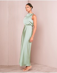 Azzurielle - Darsha Blouson Maxi Dress