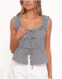 Petal & Pup - Harper Top - Black Gingham