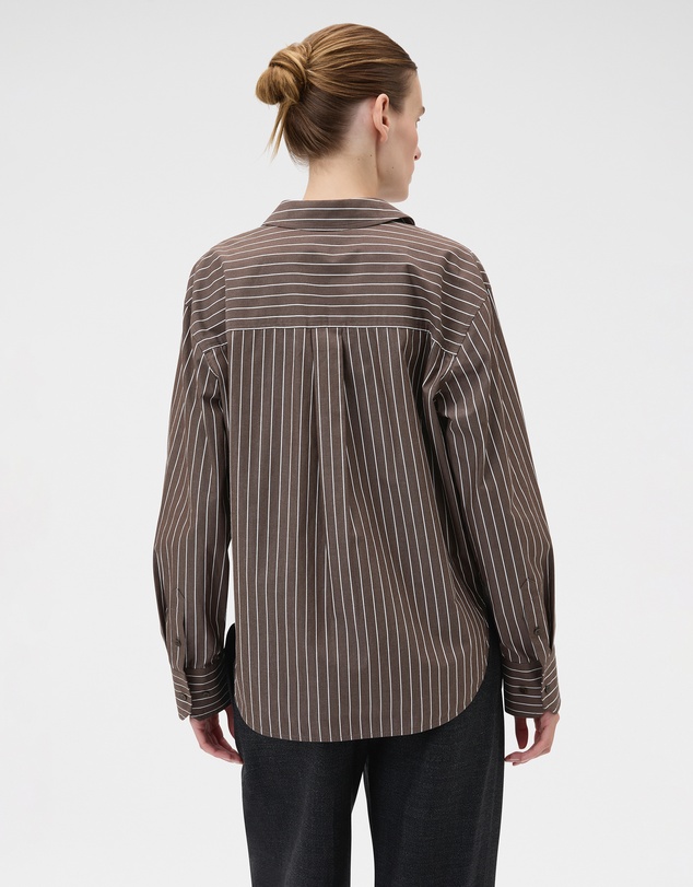 Oroton - Long Sleeve Stripe Shirt