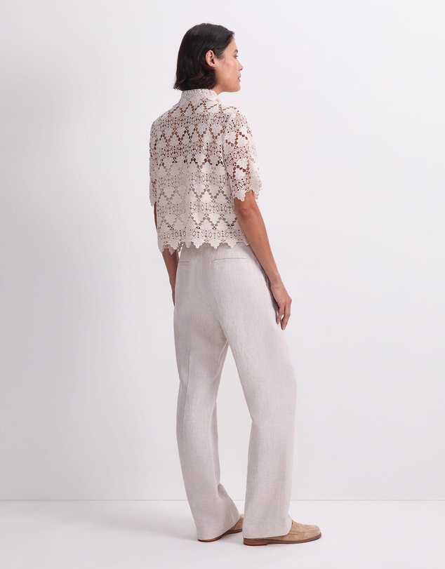 Sportscraft - Ariana Lace Cropped Shirt