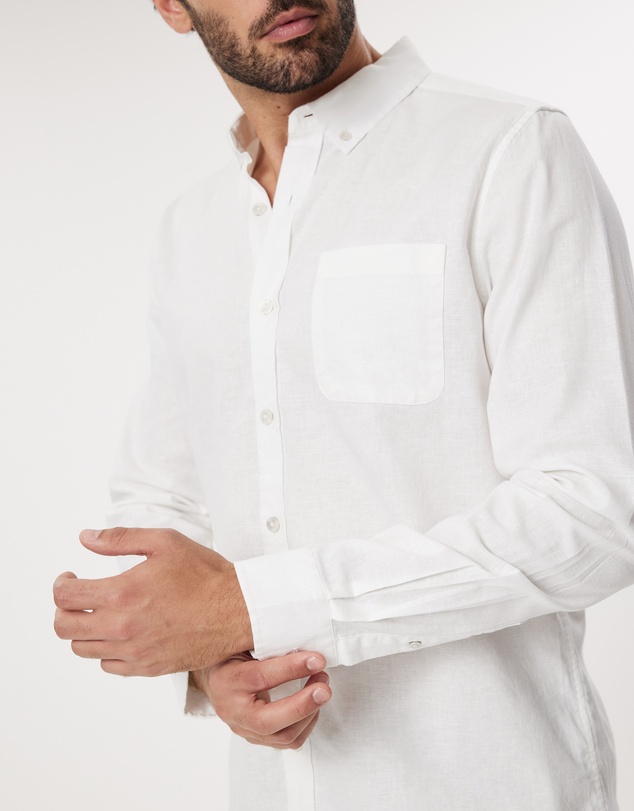 Staple Superior - Hamilton Linen Blend LS Shirt