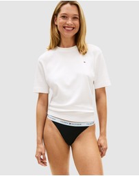 Tommy Hilfiger - 5-Pack Essential Logo Waistband Tanga Thongs