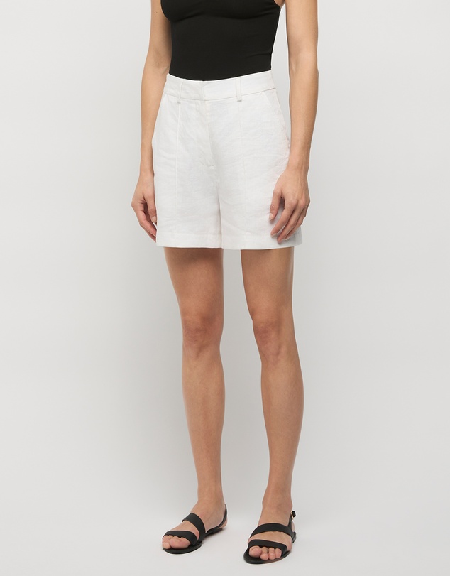 FRIEND of AUDREY - The Pinstitch Linen Shorts