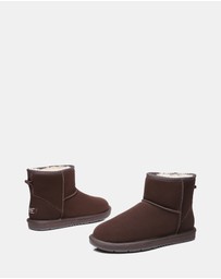 EVERAU - Australian Shepherd Ugg Mini Classic Suede Cow Suede Upper UGG Boots
