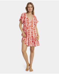 Billabong - Womens Row Of Palms Tiered Mini Dress