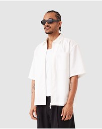 Zanerobe - Boxy SS Overshirt 2.0 Vintage White