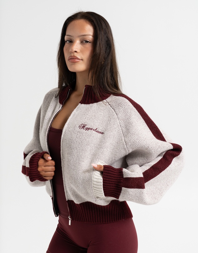 HyperLuxe The Label - Knit Track Jacket