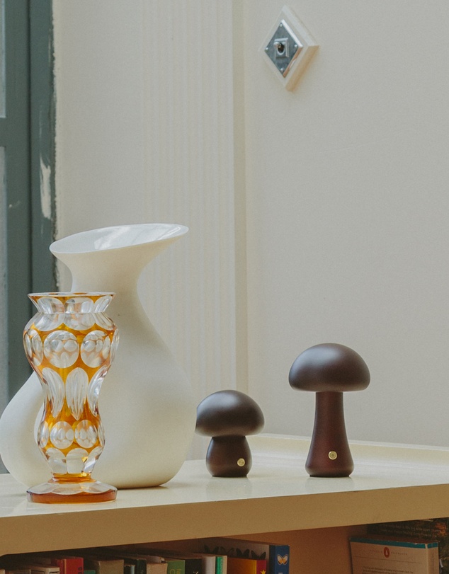 Dennis Did It - Timber Mushie Lamp Walnut Small