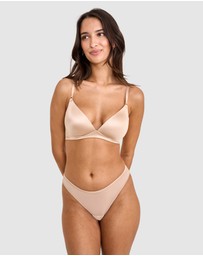 Bras N Things - Sexy Basics High Leg G String - Nude 2