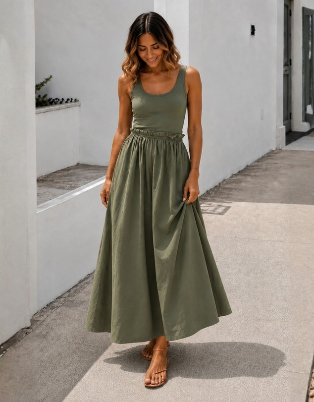 Esther & Co - Lucienne Dress - Khaki