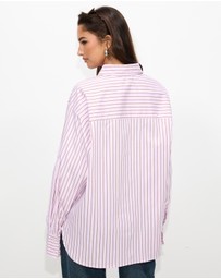 Dazie - Oxford Cotton Oversized Shirt