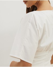 Atmos&Here - Nicky Cotton Poplin Midi Dress