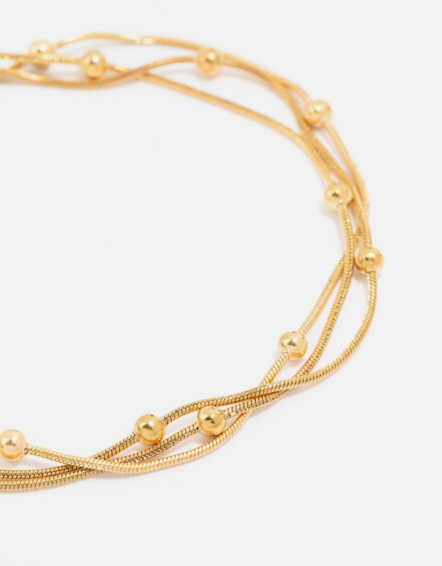 Lovisa - Waterproof Gold Plated Stainless Steel Layered Station Bracelet