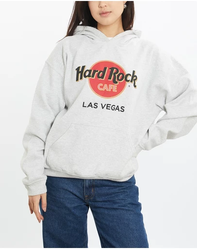Vintage by The Real Deal - Pre Loved - 90s Hard Rock Cafe Hooded Sweatshirt
