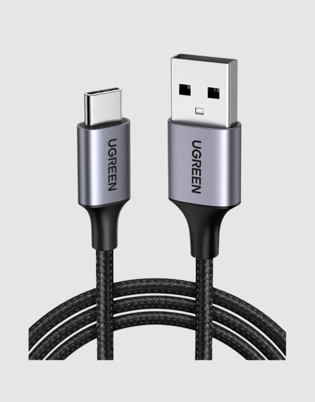 Ugreen - UGreen 3m USB-C to USB 2.0 Male Cable Space Gray – Fast Charging QC 3.0 Data Transfer
