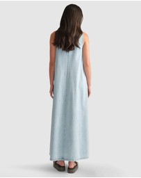 Decjuba - D-Luxe Denim Racer Maxi Dress