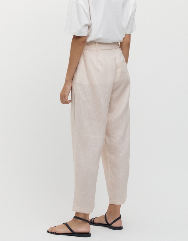 FRIEND of AUDREY - Émilion 7/8 Linen Trouser