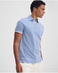 Oxford - Milo Print Jersey Polo With Pocket