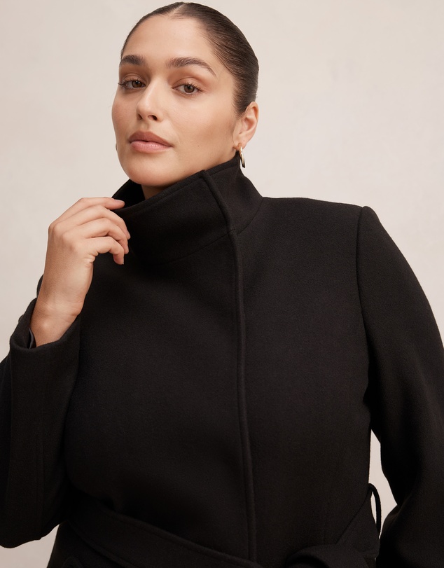 Forever New Curve - Phoebe Curve Funnel Neck Coat