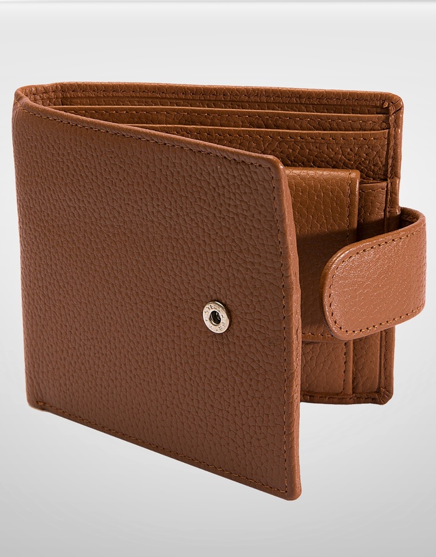DENTS - Beauley RFID Pebble Grain Leather Bifold Press Stud Wallet