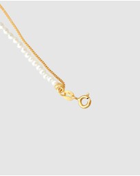 Elli Jewelry - Bracelet Layer Elegant with shell core pearls in 925 sterling silver gold plated