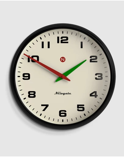 Newgate - Newgate Superstore Wall Clock Alpha Dial Black