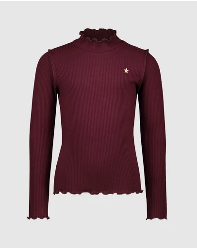 Like FLO - Long Sleeve Rib Turtleneck Tee - Kids-Teens