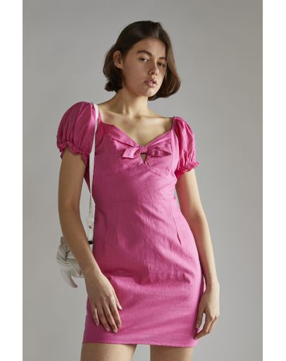 CERISE LINEN LOOK
