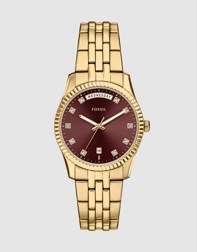 Fossil - Scarlette Gold Tone Analogue Watch