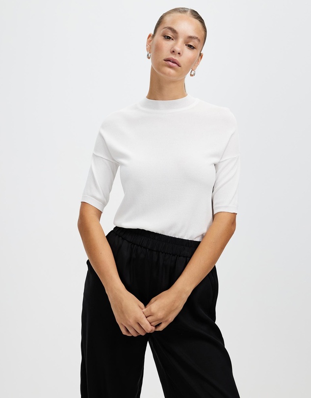White By FTL - New Jewel Knit Top