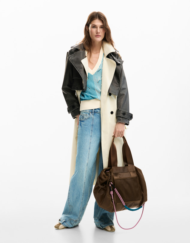 Desigual - Large nylon shopper bag