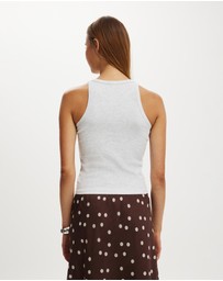 Cotton On - Goldie Rib High Neck Tank