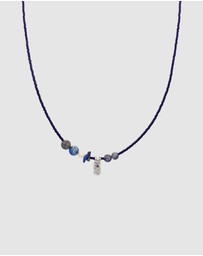 Haze & Glory - ICONIC EXCLUSIVE - Necklace Men Deep Blue Gemstone 925 Sterling Silver