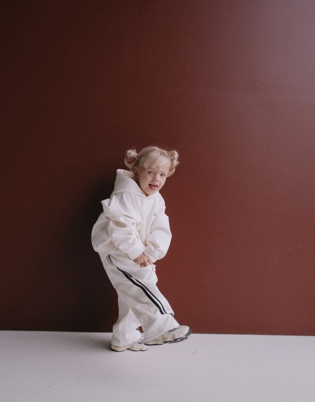 SSAINT - Kids Logo Hoodie Butter & Navy