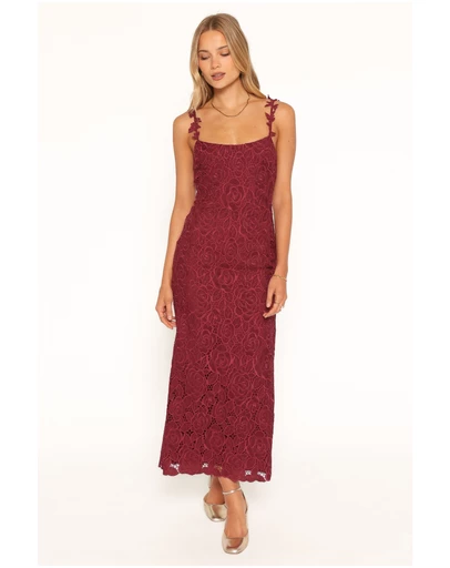 Petal & Pup - Rosana Maxi Dress - Cherry