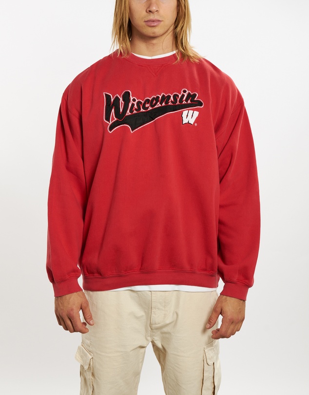 Vintage by The Real Deal - Pre Loved - 90s NCAA University of Wisconsin Badgers Sweatshirt