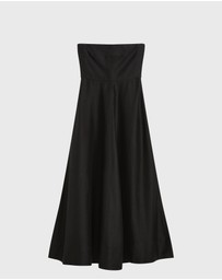 BONDI BORN - Bormio Strapless Maxi Dress