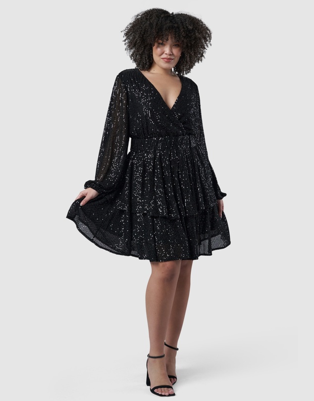 Pink Dusk by Curve Project - Night Out Sequin Dress
