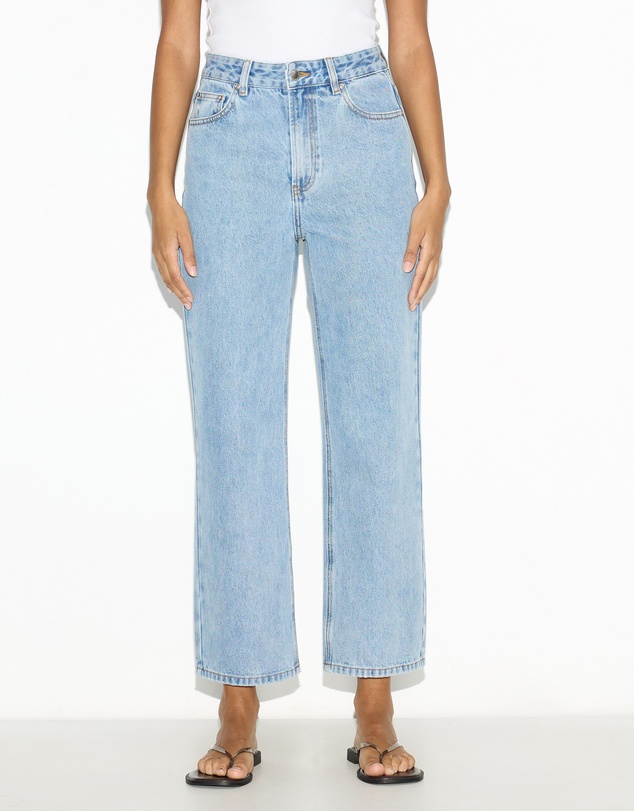 Dazie - Munich High Waisted Cropped Straight Leg Jeans